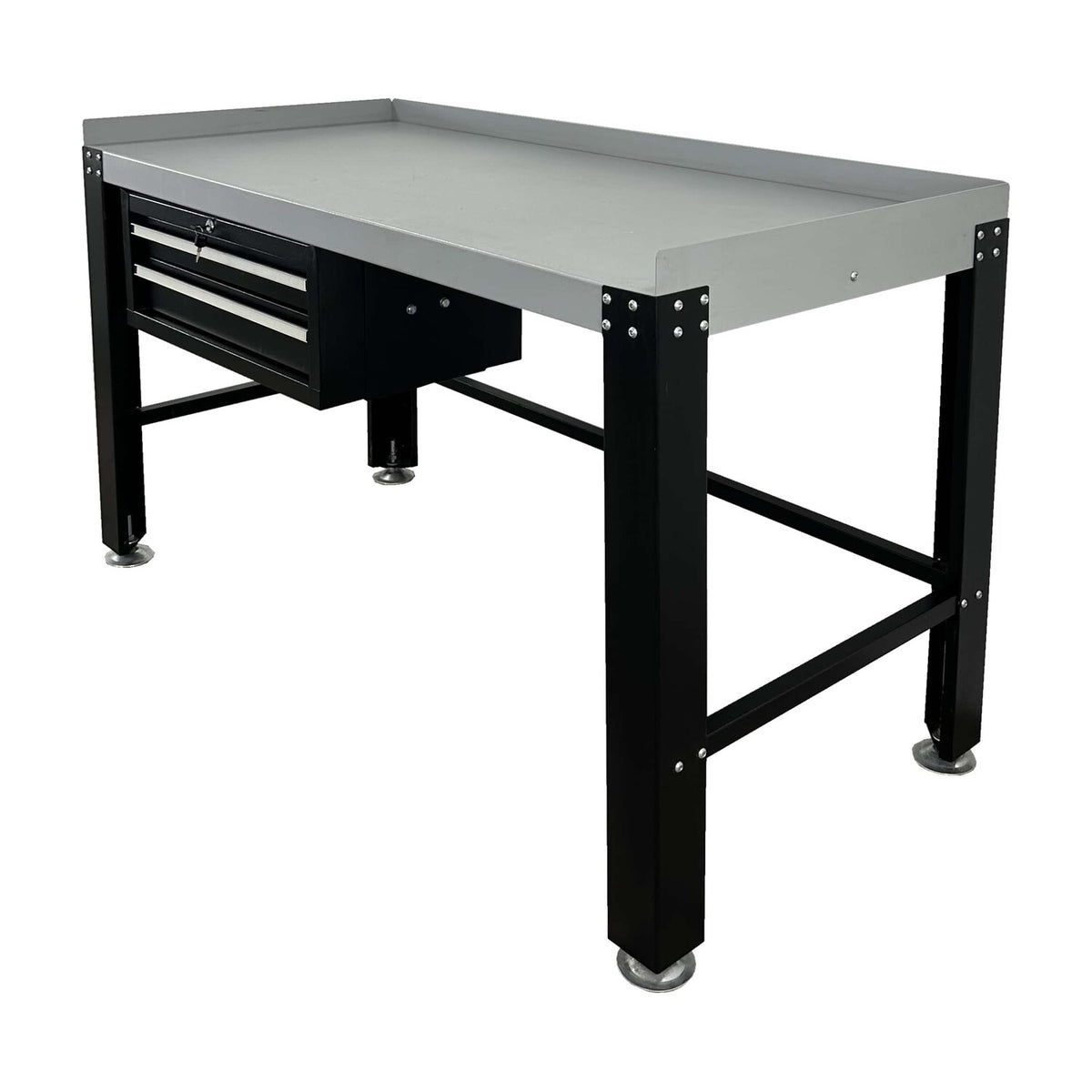 Tuxedo Premium Work Bench & Tool Cabinet - 1,600 lbs. #PWB-TC-1600-BLK, AlamoEquipment.com