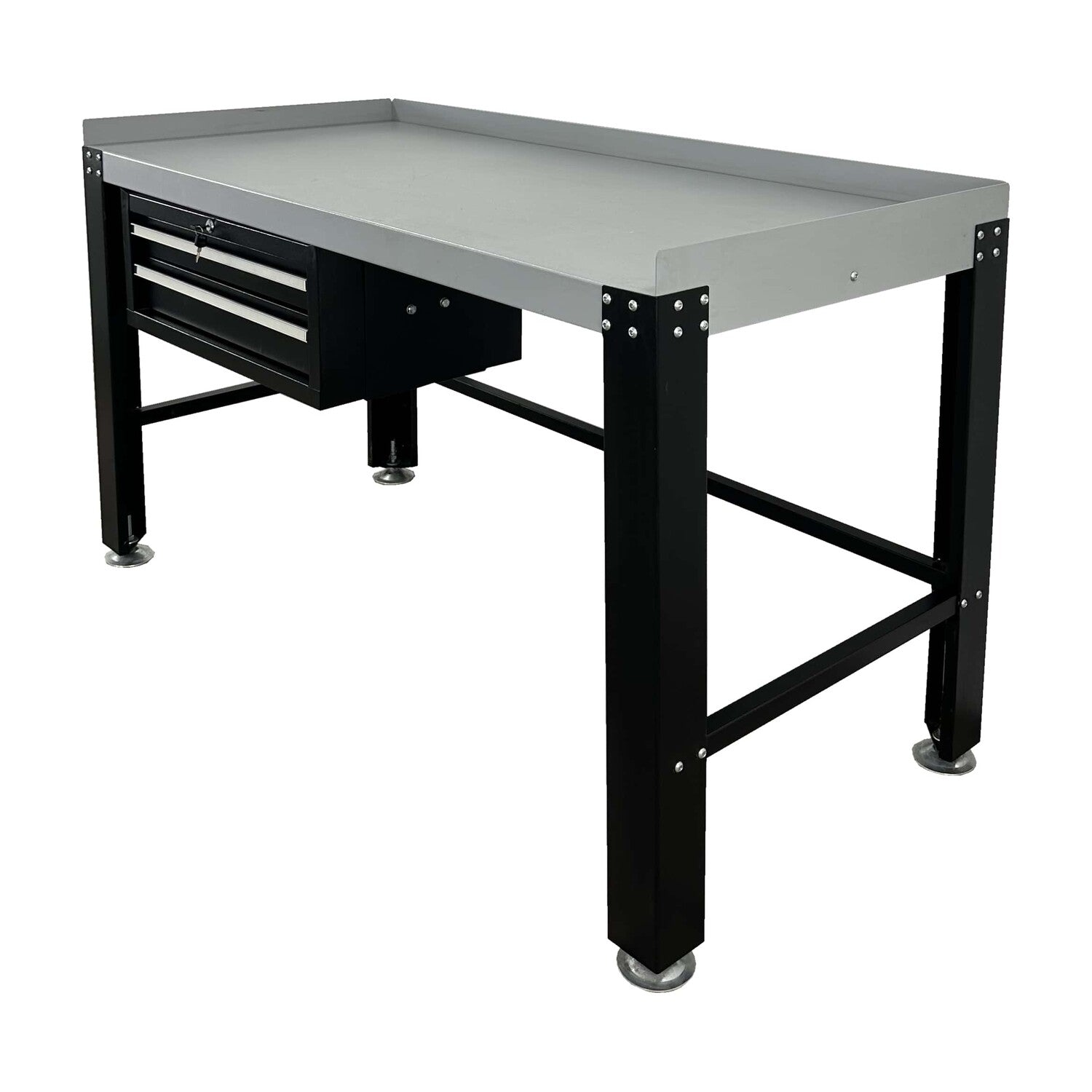 Tuxedo Premium Work Bench & Tool Cabinet - 1,600 lbs. #PWB-TC-1600-BLK, AlamoEquipment.com