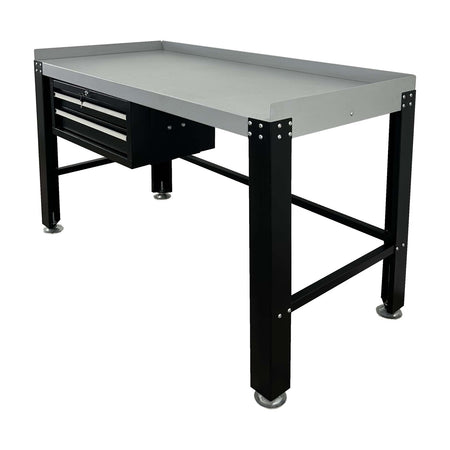 Tuxedo Premium Work Bench & Tool Cabinet - 1,600 lbs. #PWB-TC-1600-BLK, AlamoEquipment.com