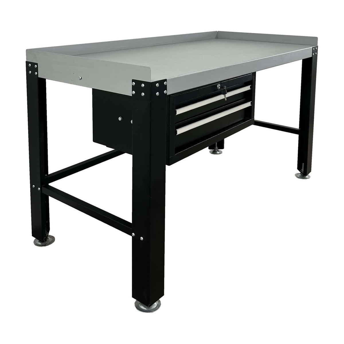 Tuxedo Premium Work Bench & Tool Cabinet - 1,600 lbs. #PWB-TC-1600-BLK, AlamoEquipment.com