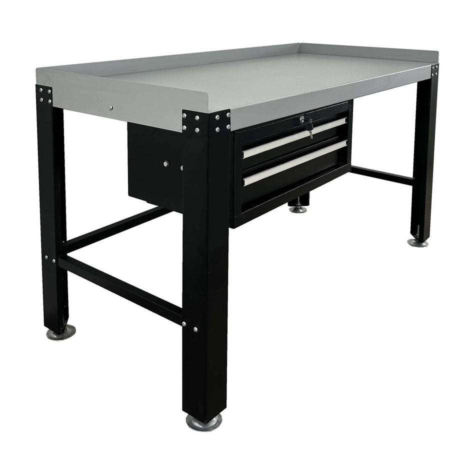 Tuxedo Premium Work Bench & Tool Cabinet - 1,600 lbs. #PWB-TC-1600-BLK, AlamoEquipment.com