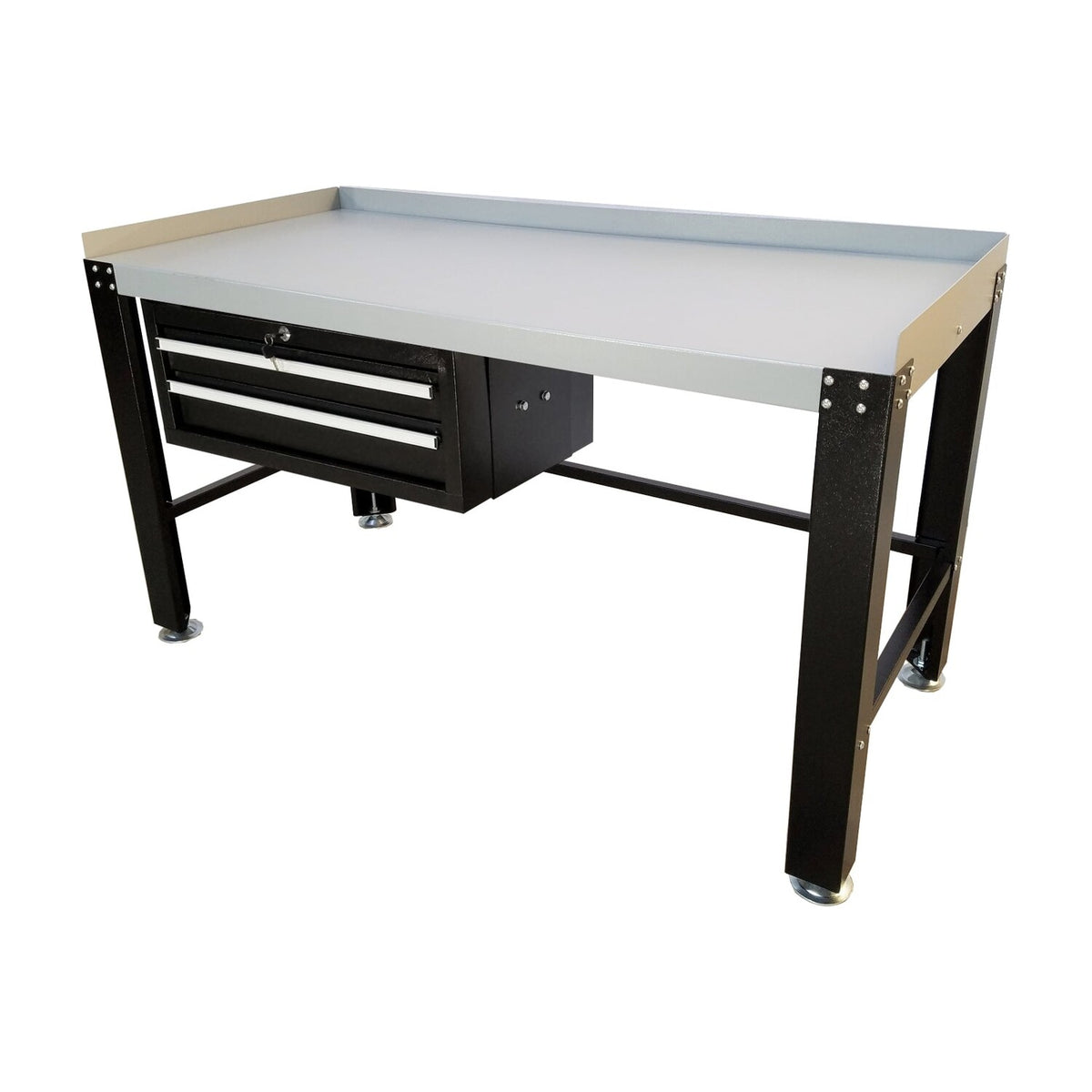 Tuxedo Premium Work Bench & Tool Cabinet - 1,600 lbs. #PWB-TC-1600-BLK, AlamoEquipment.com
