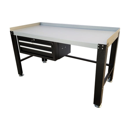 Tuxedo Premium Work Bench & Tool Cabinet - 1,600 lbs. #PWB-TC-1600-BLK, AlamoEquipment.com