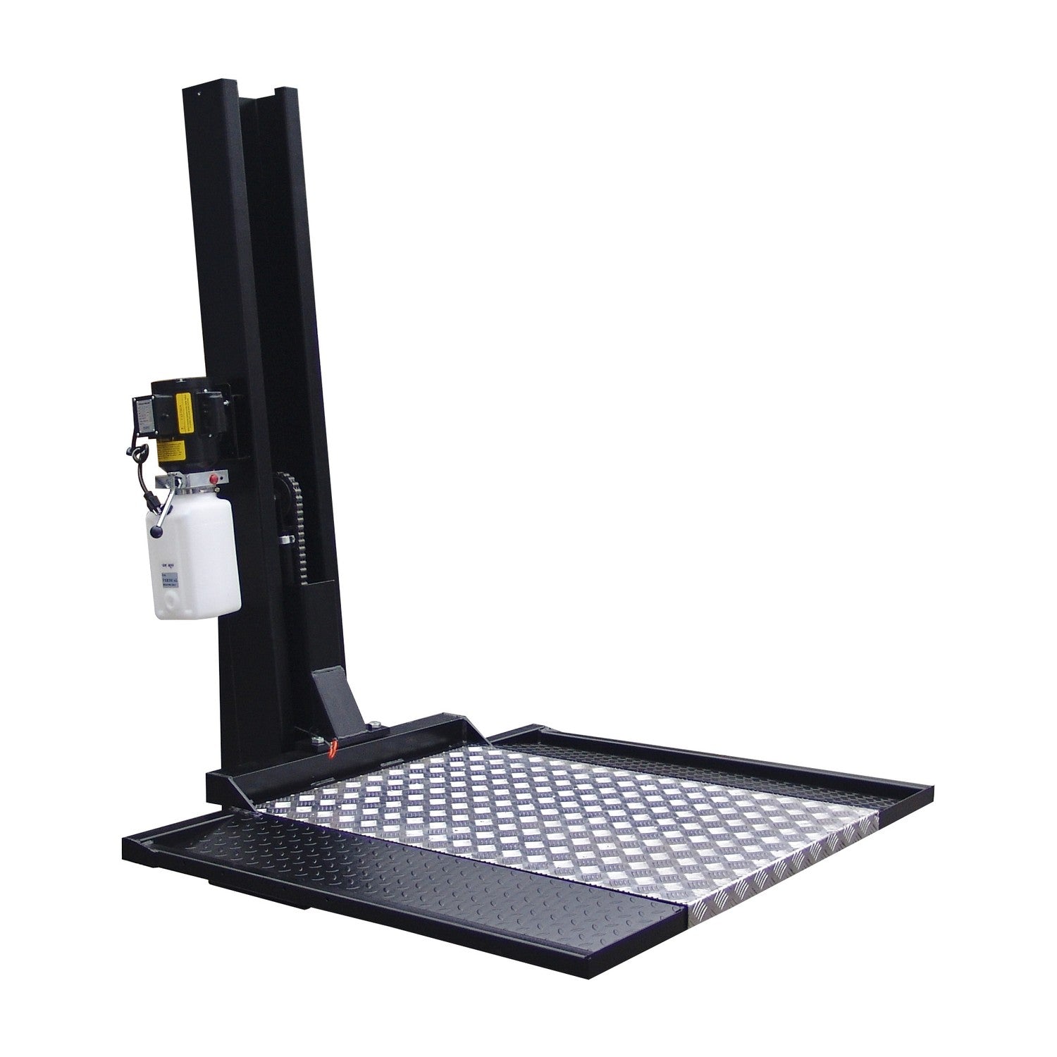 Tuxedo 2,000 lb Single Column Lawnmower Storage Lift - 110V Dur #SC-2K, AlamoEquipment.com