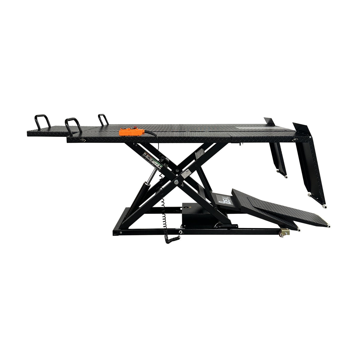 Tuxedo Elec-Hydra UTV Lift w/Integrated Motor & Retr #U-2200IEH-XR-BLK, AlamoEquipment.com