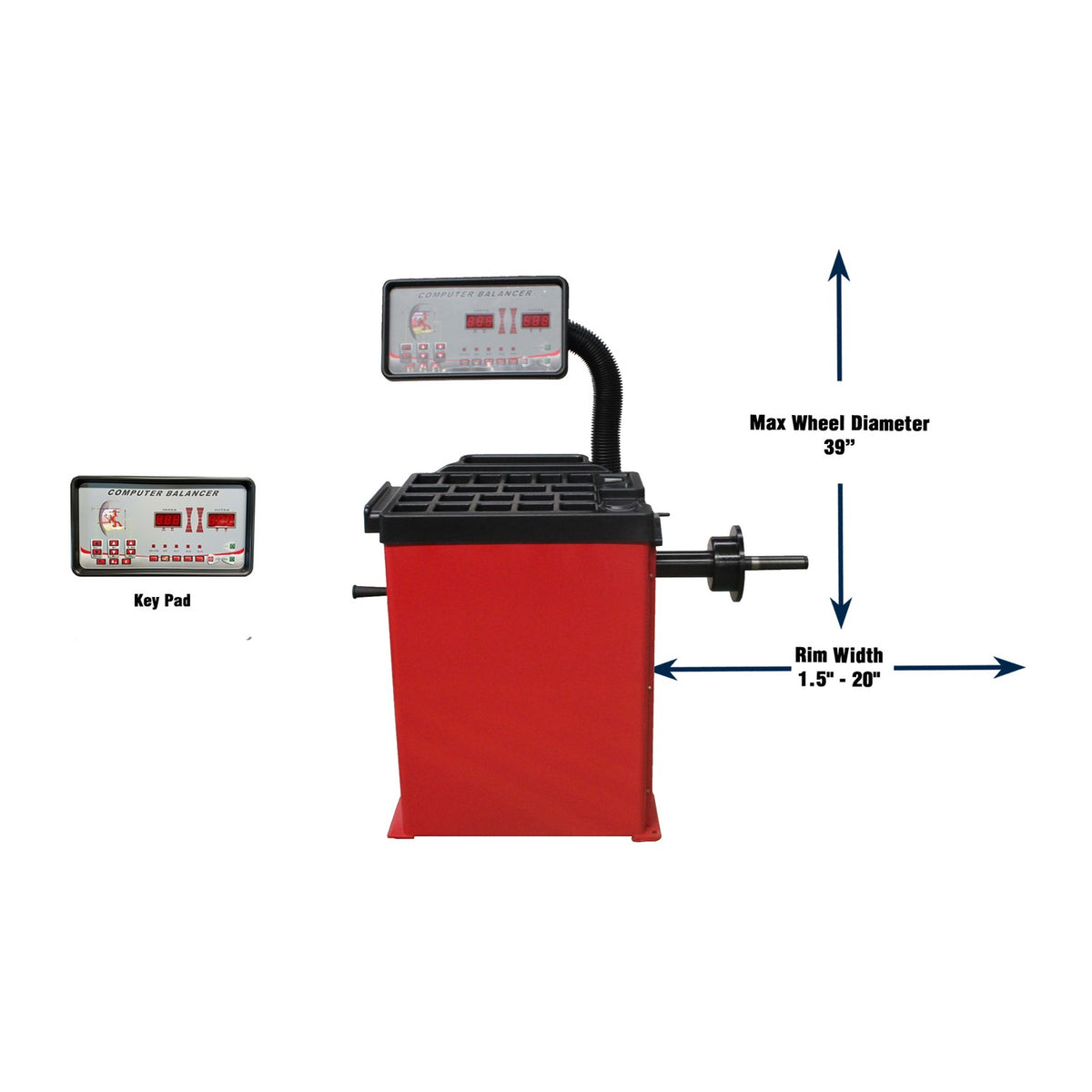 Tuxedo WB-953 Wheel Balancer - No Hood #WB-953-B, AlamoEquipment.com