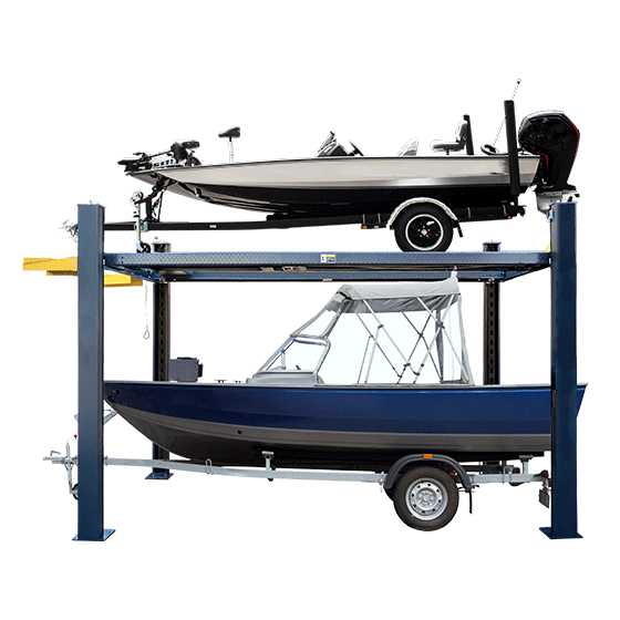AMGO 408HLX four-post boat storage lift