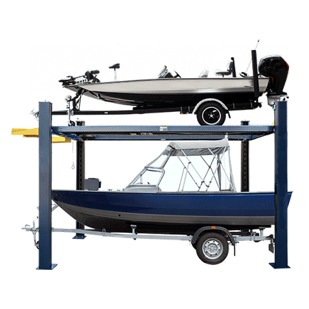 AMGO 408HLX four-post boat storage lift