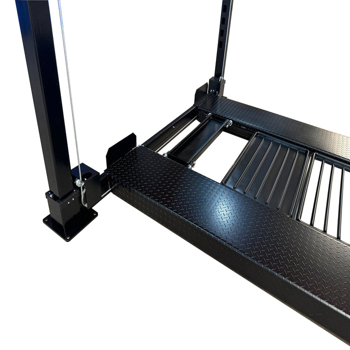 APlusLift 11,000LB 4-Post Portable Parking Storage Service Car Lift #HW-4P11S, alamoequipment.com