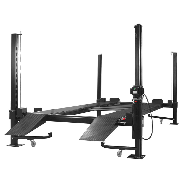 APlusLift 11,000LB 4-Post Portable Parking Storage Service Car Lift #HW-4P11S, alamoequipment.com