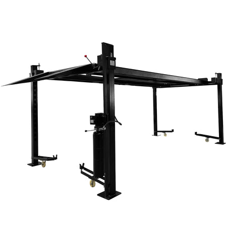 APlusLift 11,000LB 4-Post Portable Parking Storage Service Car Lift #HW-4P11S, alamoequipment.com