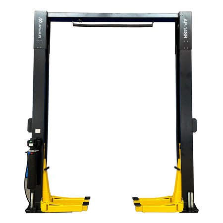 APlusLift 14,000LB 2-Post Overhead Single Release Direct Drive Car Lift #AP-14SR, alamoequipment.com