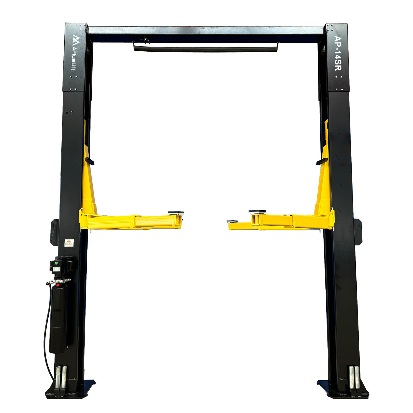 APlusLift 14,000LB 2-Post Overhead Single Release Direct Drive Car Lift #AP-14SR, alamoequipment.com