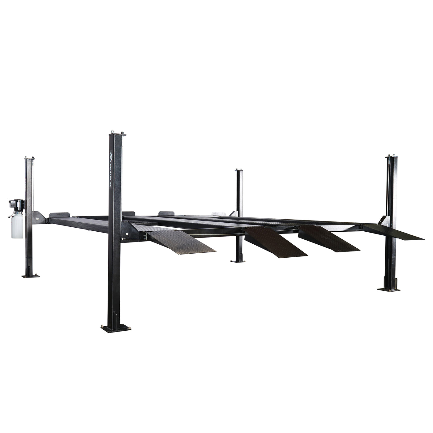 APlusLift 9,000LB 4-Post Double Deck Parking Storage Service Car Lift #HW-9KDP, alamoequipment.com