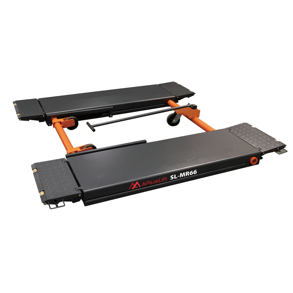 APlusLift 6,600LB Mid-Rise Scissor Lift, Electric Release SL-MR66, alamoequipment.com