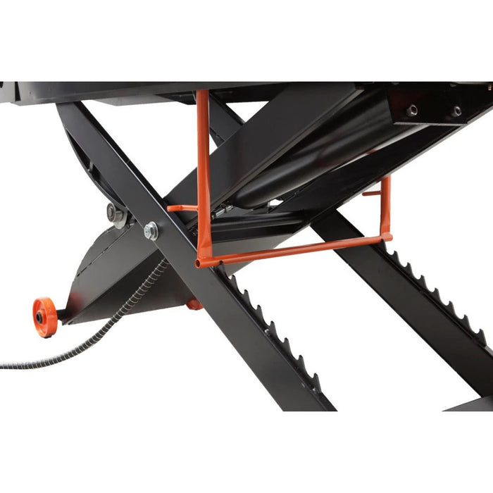 APlusLift 48" Wide 1500 lb Air Operated Lift Table for Motorcycles, ATV, #MT1500X, alamoequipment.com