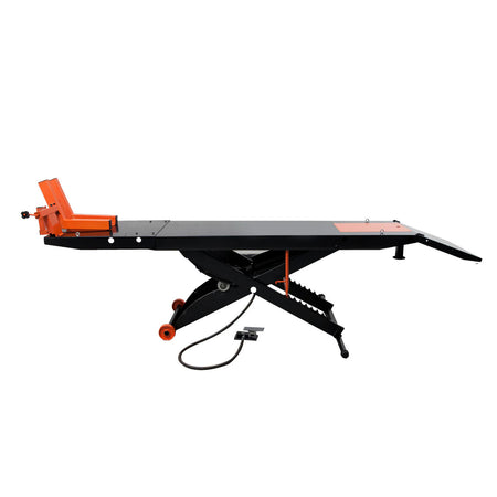 APlusLift 24" Wide 1500 lb Air Operated Lift Table for Motorcycles #MT1500, alamoequipment.com