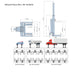 APlusLift Falcon 1800lb Mobile Column Lift #MCL-180, alamoequipment.com