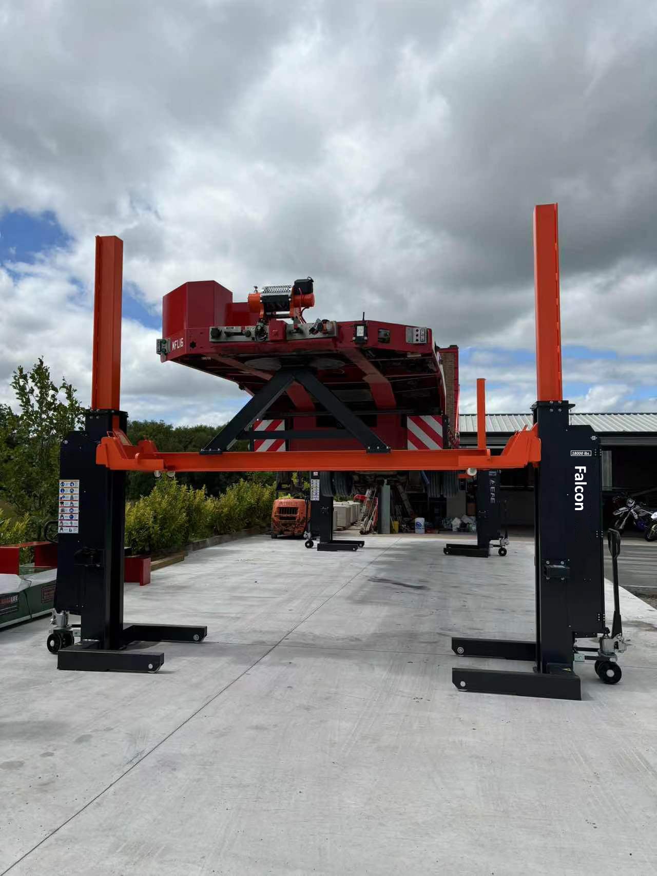 APlusLift Falcon 21800lb Mobile Column Lift #MCL-180, alamoequipment.com