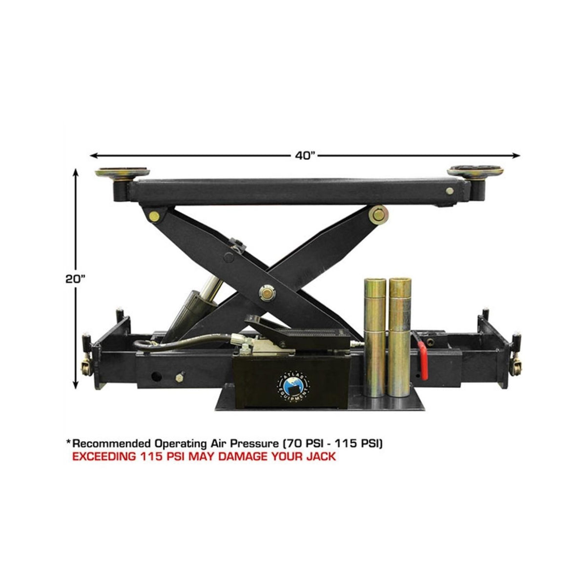 Atlas 8000 LB Rolling Bridge Jack, AlamoEquipment.com