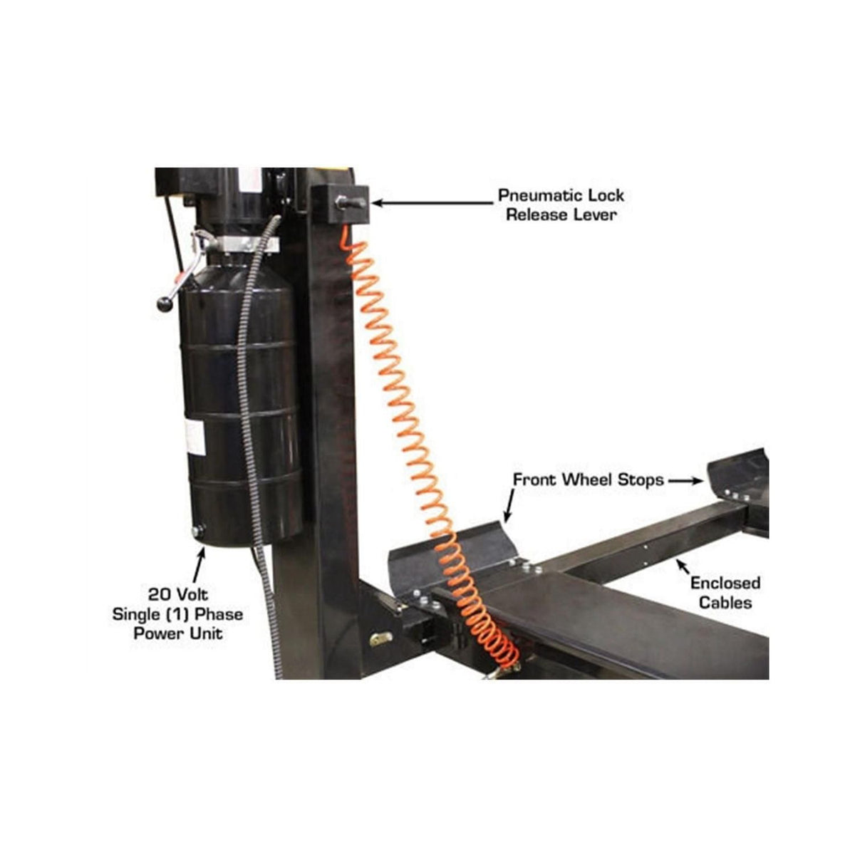 Atlas PRO7000ST 7,000 lb. Super-Tall 4-Post Lift, AlamoEquipment.com