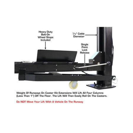 Atlas APEX 9,000 lb Certified 4-Post Hobbyist Lift, AlamoEquipment.com