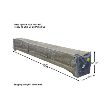 Atlas APEX 9,000 lb Certified 4-Post Hobbyist Lift, AlamoEquipment.com