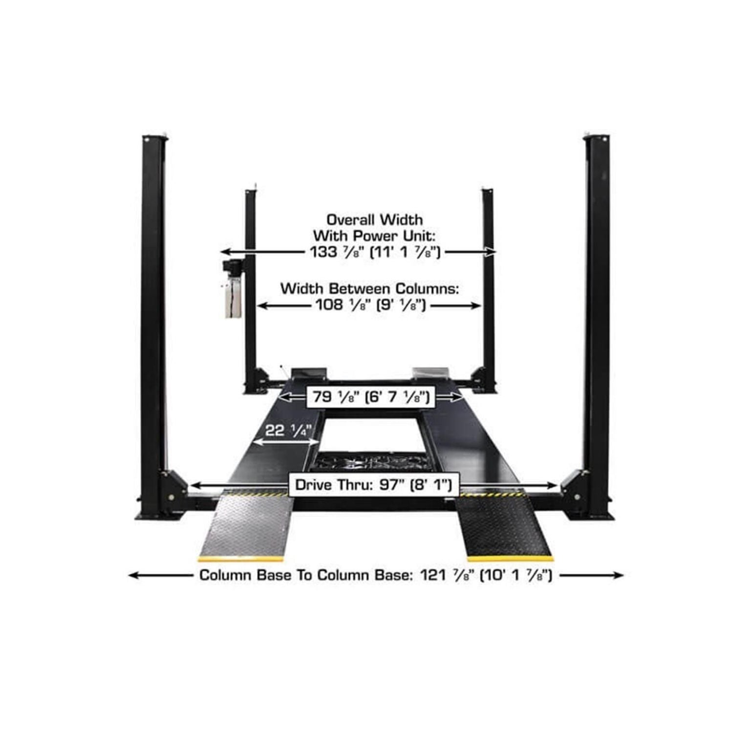 Atlas APEX 9,000 lb Certified 4-Post Hobbyist Lift, AlamoEquipment.com