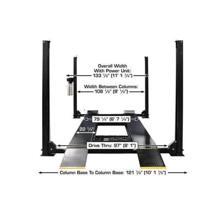 Atlas APEX 9,000 lb Certified 4-Post Hobbyist Lift, AlamoEquipment.com