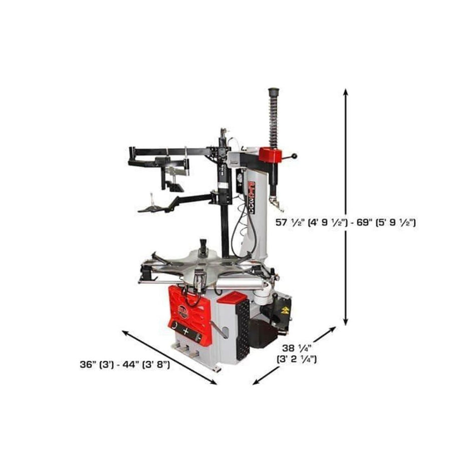 Atlas Platinum PTC300 Rim-Clamp Tire Changer w/ Assist Arm, AlamoEquipment.com