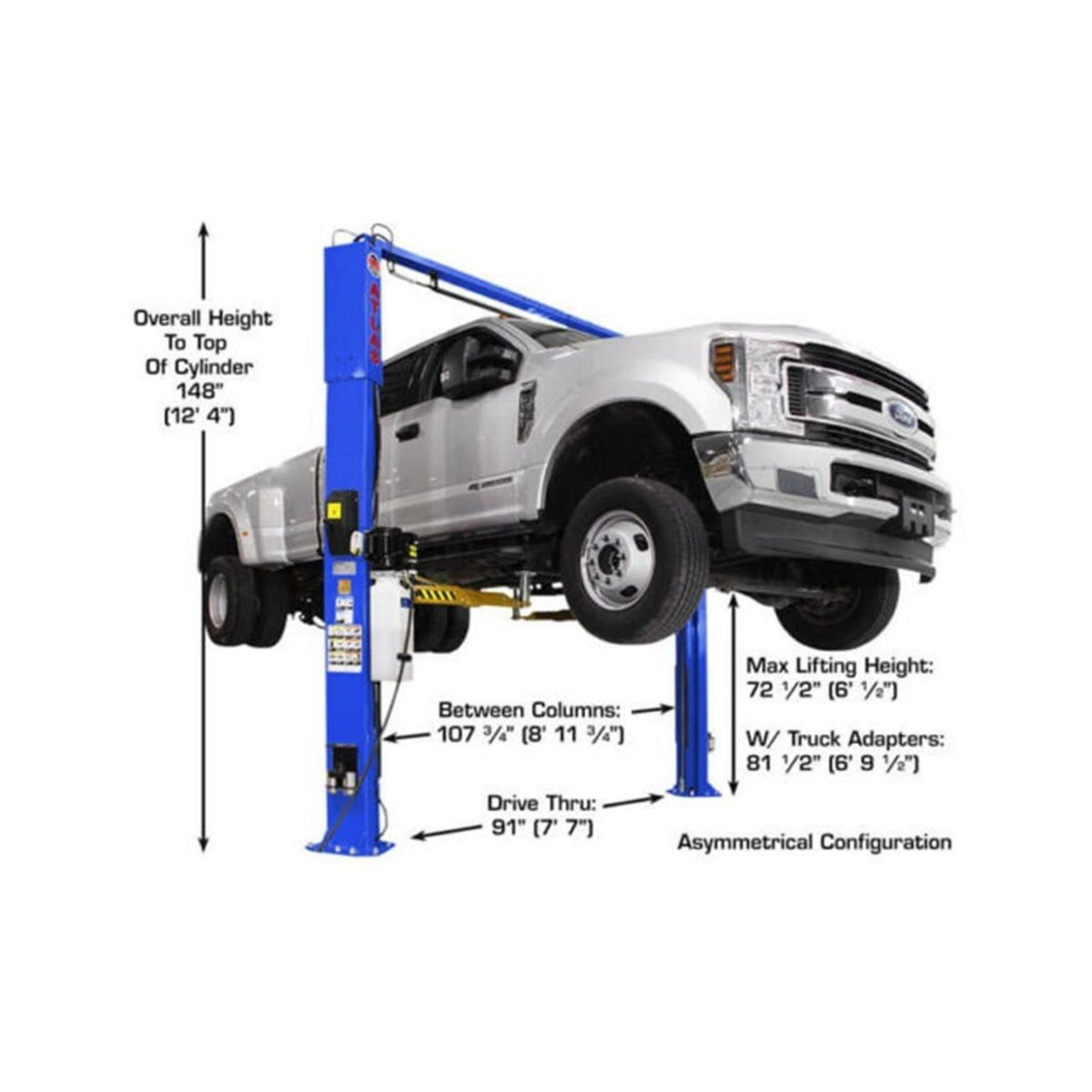 Atlas Platinum PVL10 Lift w/ Height Extension Kit, AlamoEquipment.com