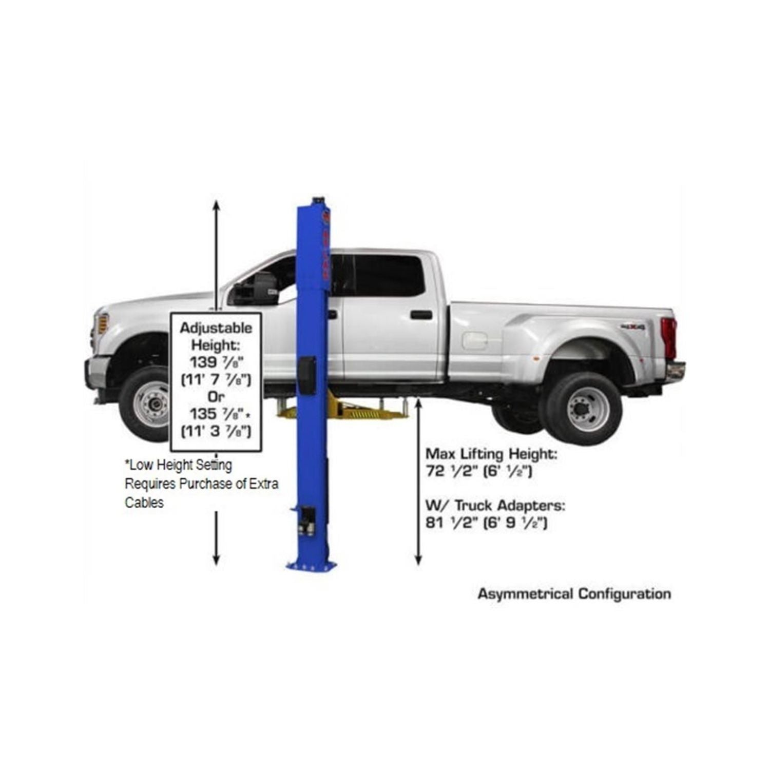 Atlas Platinum PVL10 Lift w/ Height Extension Kit, AlamoEquipment.com