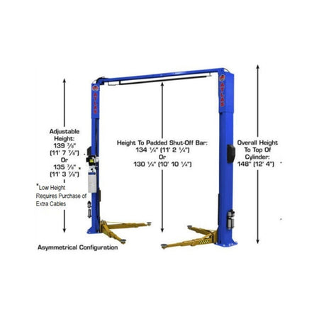 Atlas Platinum PVL10 Lift w/ Height Extension Kit, AlamoEquipment.com