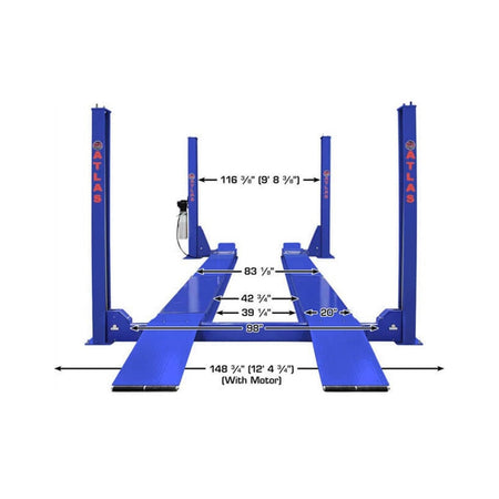 Atlas Platinum PVL14OF-EXT Open Front Alignment Lift #ATEAP-PVL14OF-EXT-FPD, AlamoEquipment.com