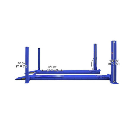 Atlas Platinum PVL14OF-EXT Open Front Alignment Lift #ATEAP-PVL14OF-EXT-FPD, AlamoEquipment.com