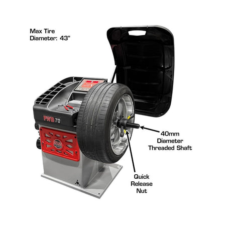 Atlas Platinum PWB70 Motorized Spin Balancer w/ Laser, AlamoEquipment.com