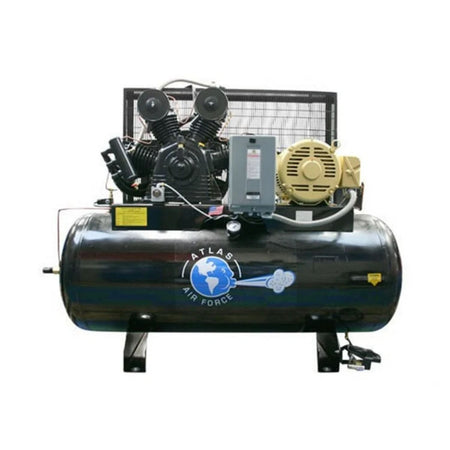 Atlas® Air Force 15HP 3-Phase 120 Gal Air Compressor, AlamoEquipment.com