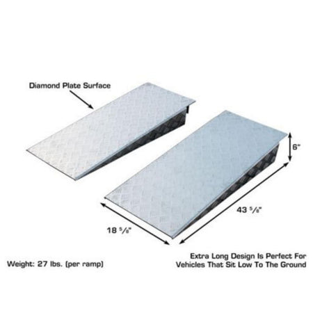 Atlas® Aluminum Approach Ramps (Pair) #ATEATPK-TPAL, AlamoEquipment.com