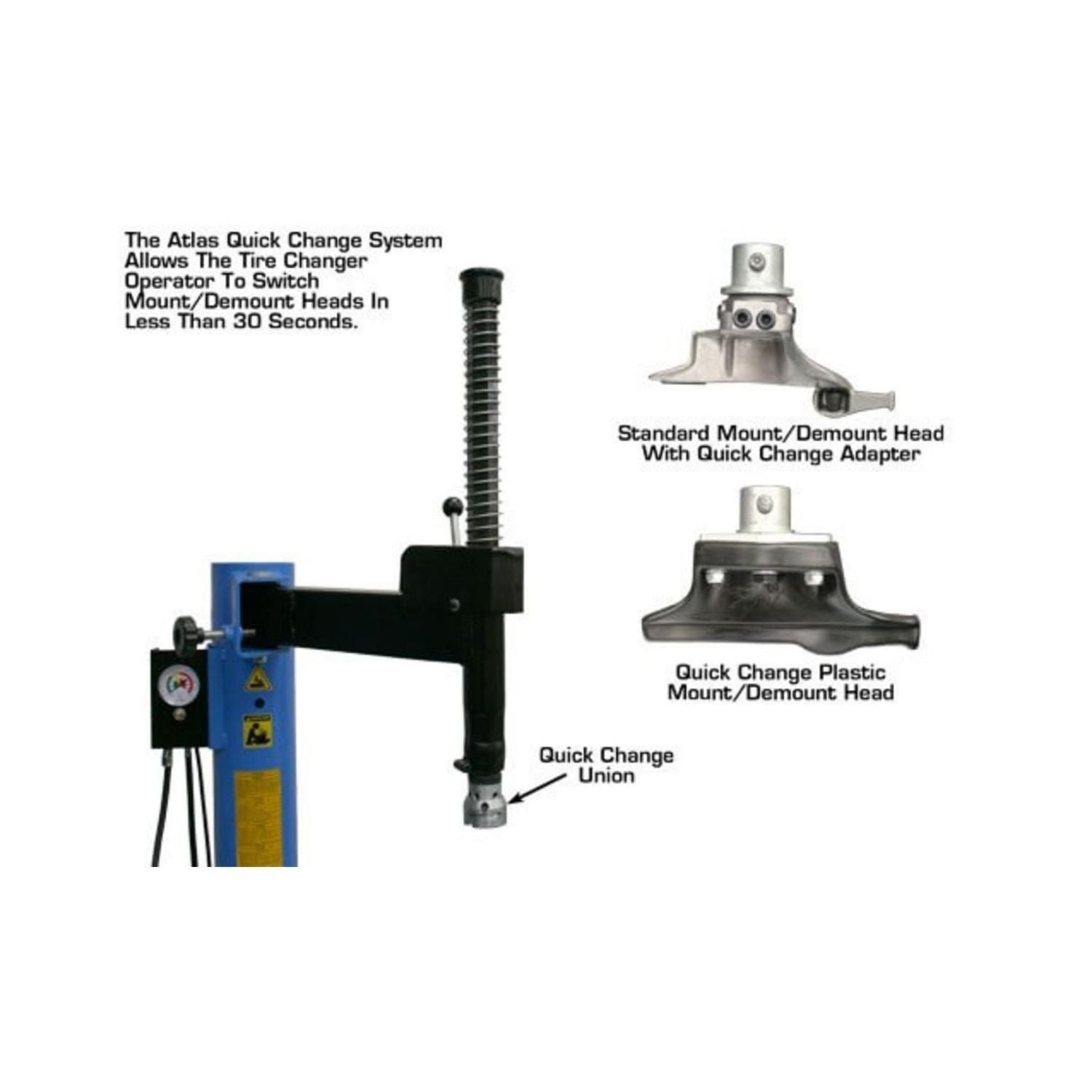 Atlas Quick-Change Plastic Mount/Demount Head #ATEATTC-QCHAK, AlamoEquipment.com