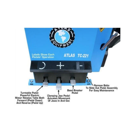 Atlas TTC221 Rim-Clamp Tire Changer #ATEATTC221, AlamoEquipment.com