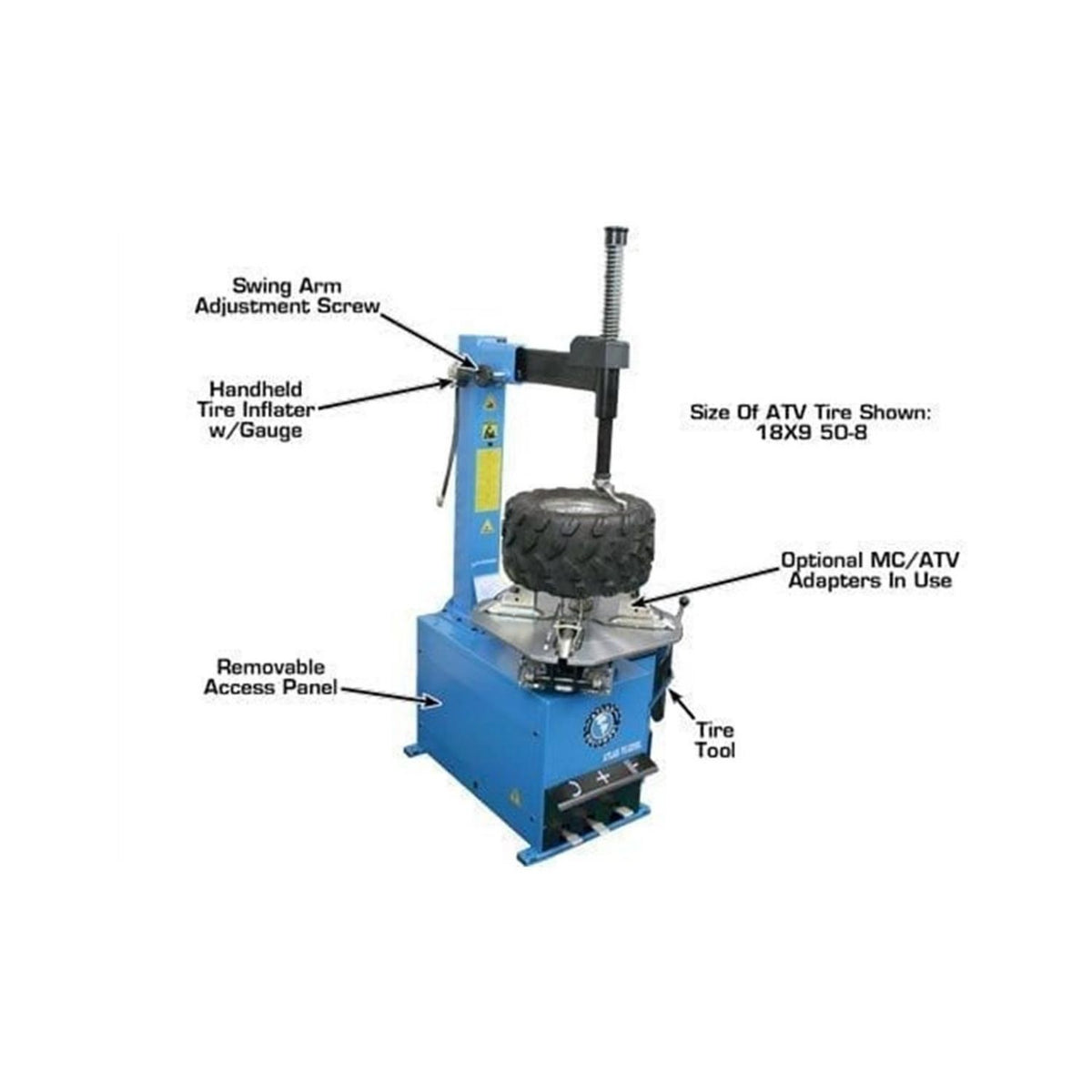 Atlas TTC221 Rim-Clamp Tire Changer #ATEATTC221, AlamoEquipment.com