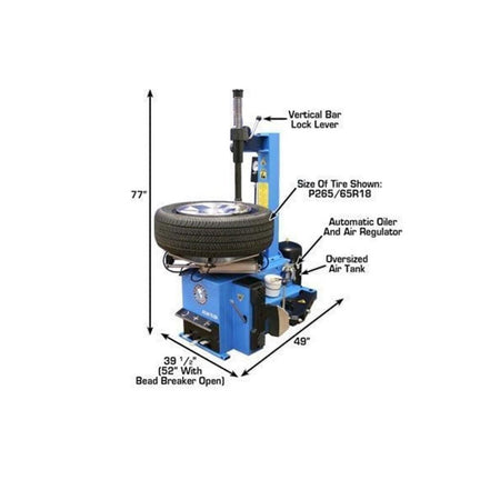 Atlas TTC229 Rim-Clamp Tire Changer w/ Bead Blaster #ATEATTC229, AlamoEquipment.com