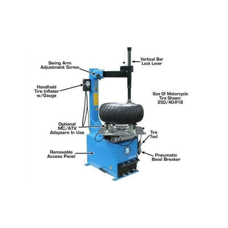 Atlas TTC289 Large Rim-Clamp Tire Changer w/ Bead Blaster #ATEATTC289, AlamoEquipment.com