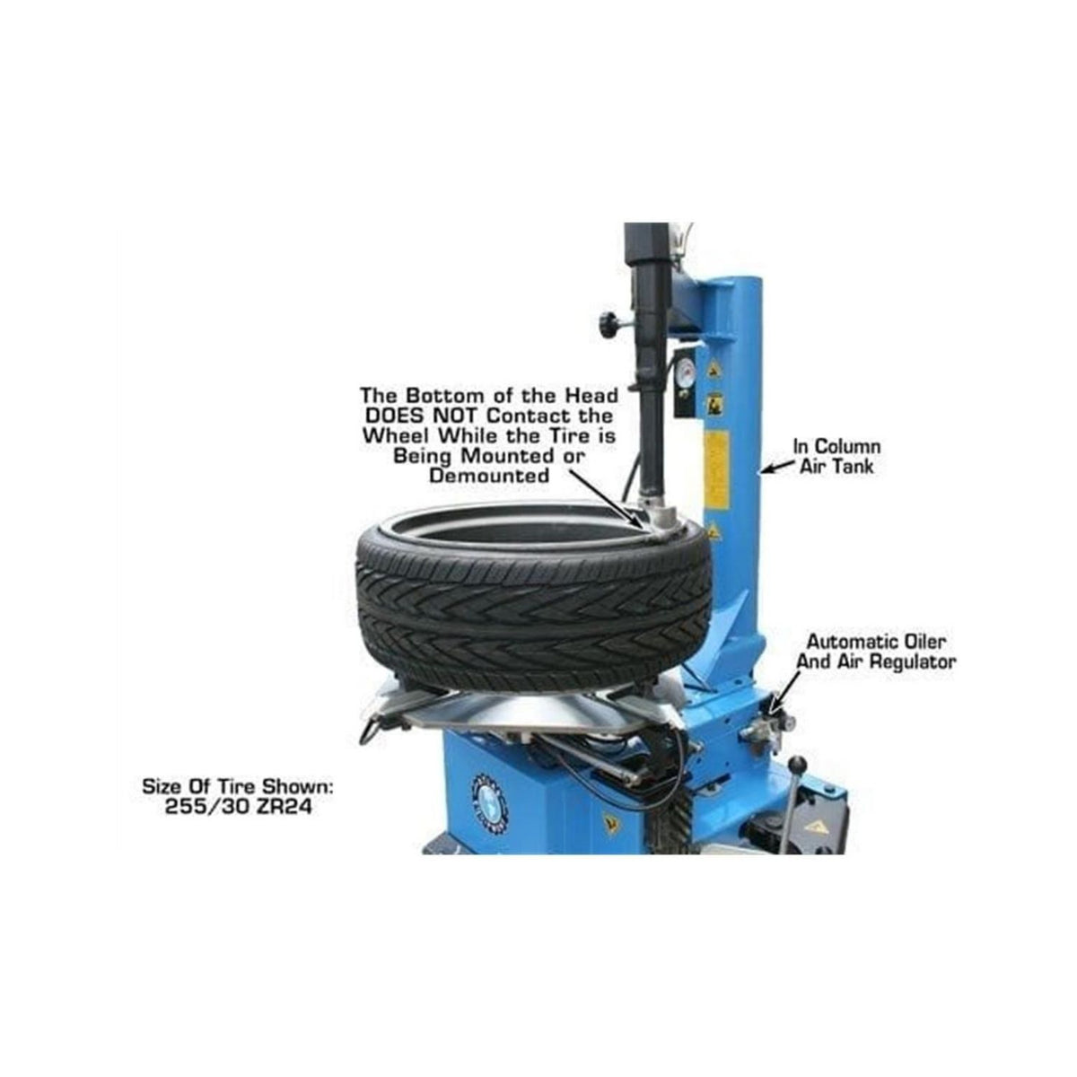 Atlas TTC289 Large Rim-Clamp Tire Changer w/ Bead Blaster #ATEATTC289, AlamoEquipment.com