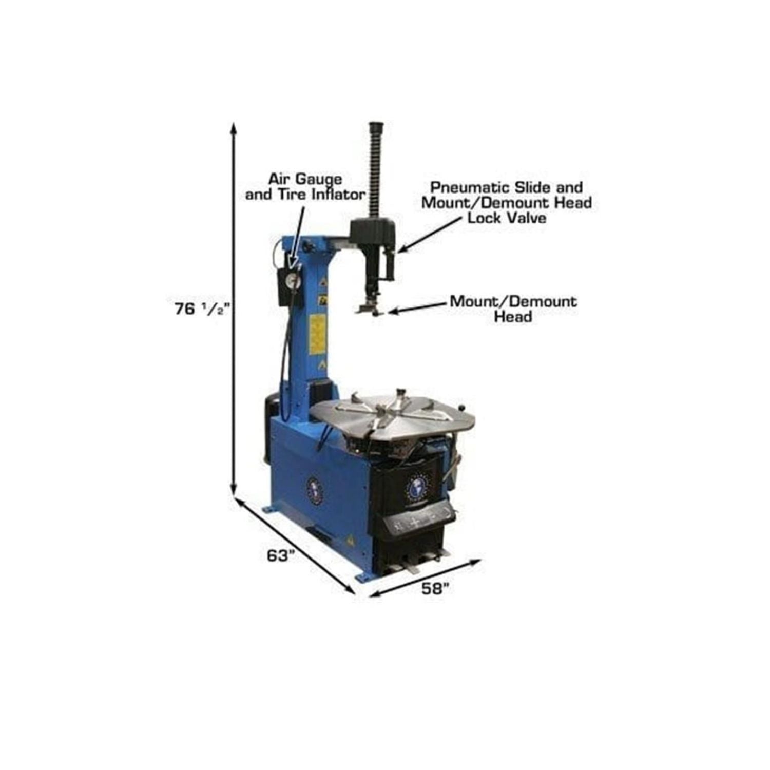 Atlas TTC755 Clamp-Style Tire Changer 12–28" #ATEATTC755, AlamoEquipment.com