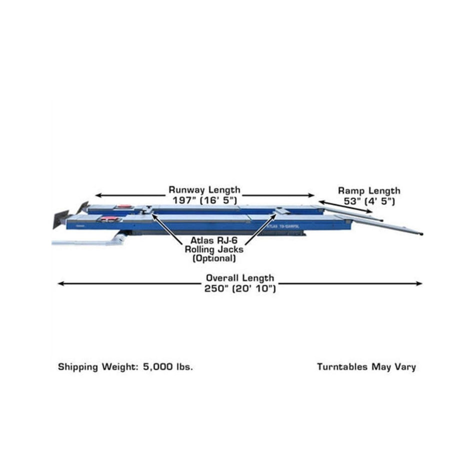 Atlas 12,000 lb Scissor Alignment Lift #ATEATTD-12ASL-N, AlamoEquipment.com