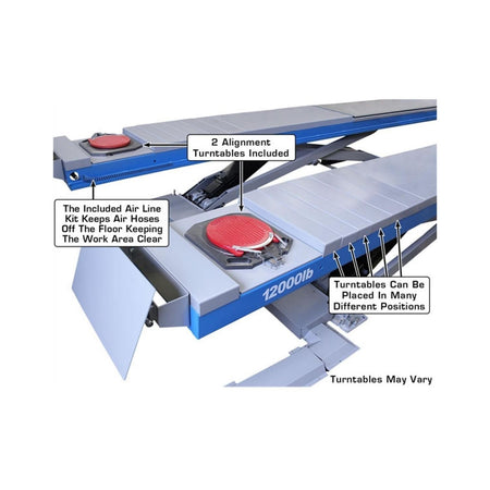 Atlas 12,000 lb Scissor Alignment Lift #ATEATTD-12ASL-N, AlamoEquipment.com