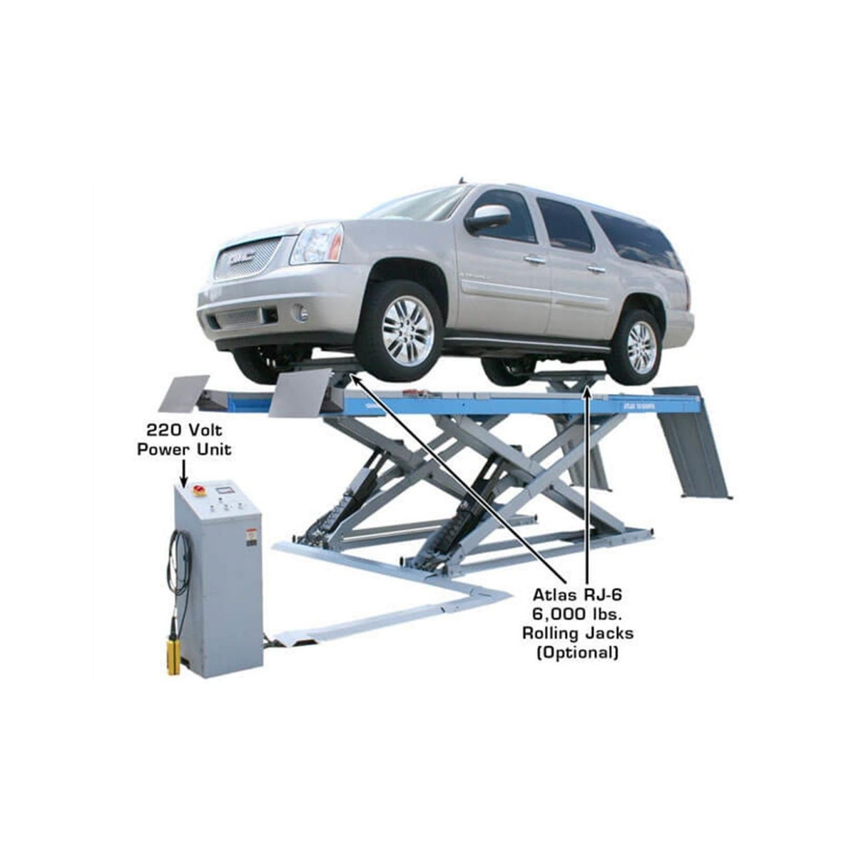 Atlas 12,000 lb Alignment Lift w/ Runway Lifts #ATEATTD-12AWFSL-N