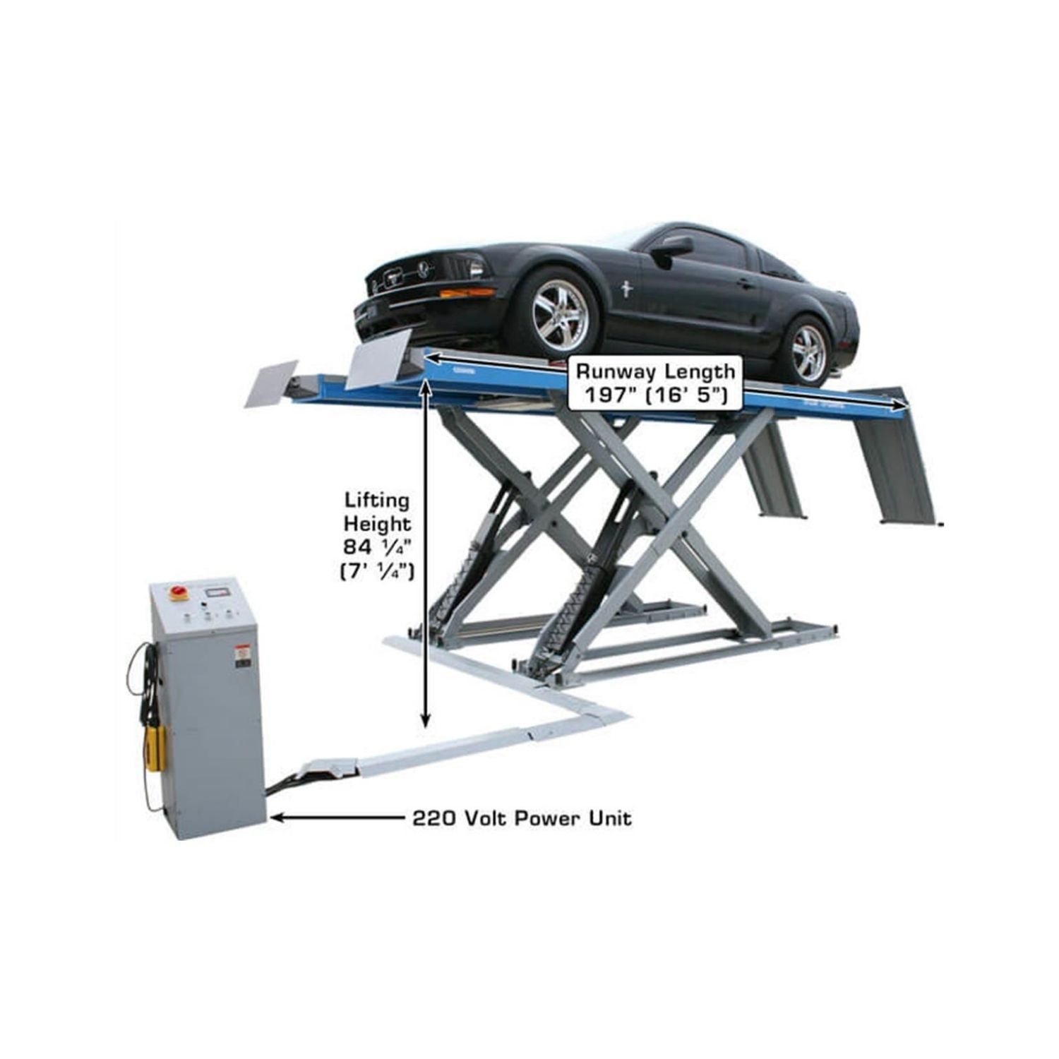 Atlas 12,000 lb Alignment Lift w/ Runway Lifts #ATEATTD-12AWFSL-N