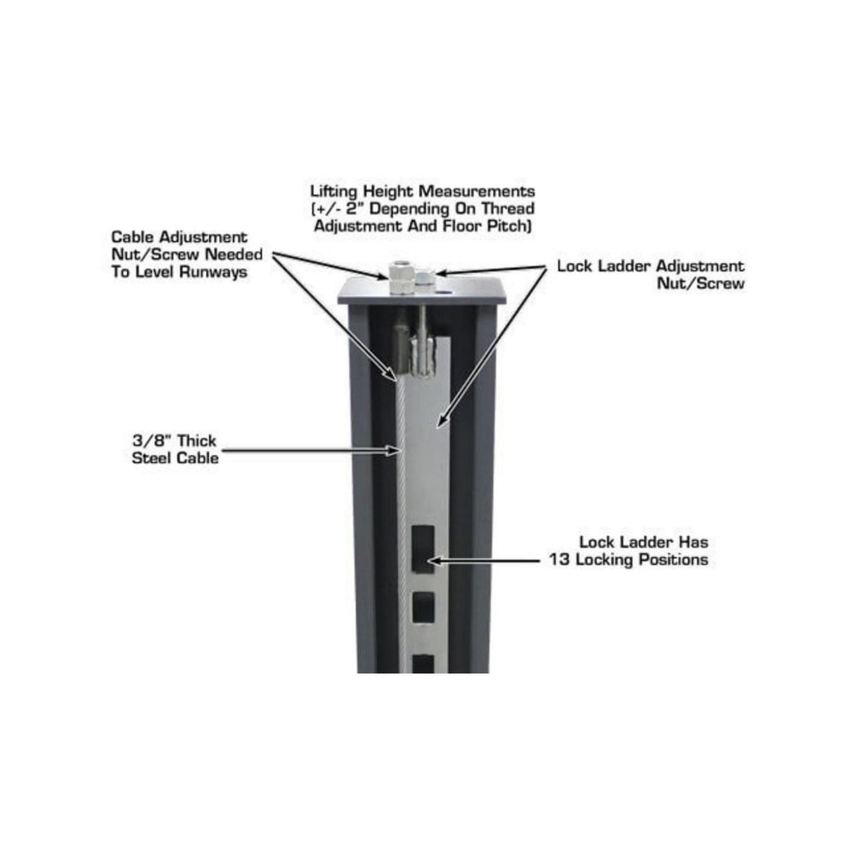 Atlas 8,000 lb Hobbyist 4-Post Lift #ATEATTD-408SL, AlamoEquipment.com